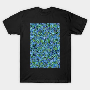 Light Blue Aesthetic Abstract Background Pattern T-Shirt